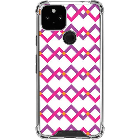 Chevron White Out Google Pixel 5 Clear Case